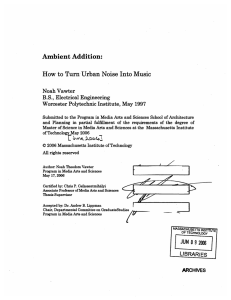 Ambient Addition: Into How Turn Urban Noise