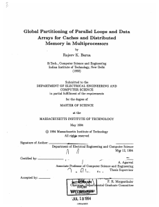 Global Partitioning  of Parallel Loops and Data Memory in Multiprocessors