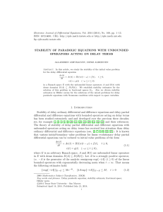 Electronic Journal of Differential Equations, Vol. 2014 (2014), No. 160,... ISSN: 1072-6691. URL:  or