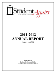 2011-2012 ANNUAL REPORT August 13, 2012