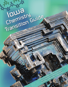 Iowa  Chemistry Transition Guide