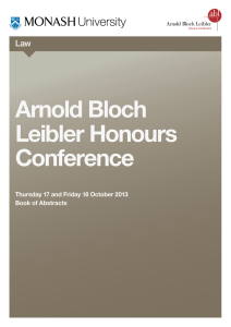 Arnold Bloch Leibler Honours Conference Law