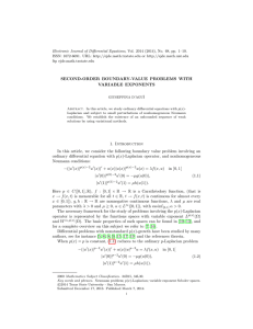 Electronic Journal of Differential Equations, Vol. 2014 (2014), No. 68,... ISSN: 1072-6691. URL:  or