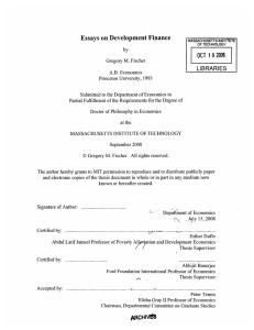 on Development  Finance OCT  10 2008 LIBRARIES