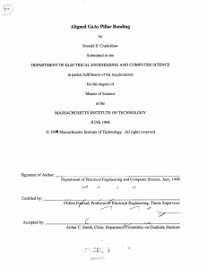 Aligned  GaAs  Pillar Bonding