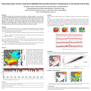 Reconstruction of the Long-Term Satellite-Derived Sea Surface Temperature in the...