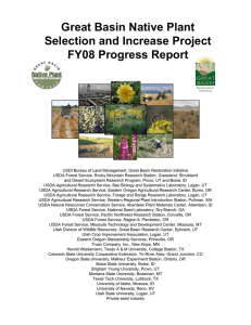 Great Basin Native Plant Selection and Increase Project FY08 Progress Report