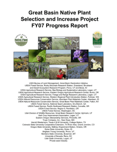 Great Basin Native Plant Selection and Increase Project FY07 Progress Report