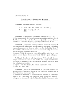 Math 201 – Practice Exam 1