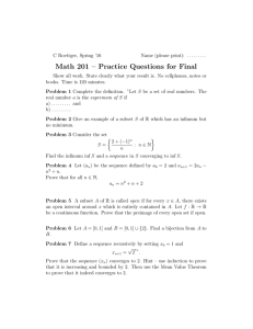 Math 201 – Practice Questions for Final