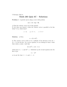 Math 265 Quiz 3C – Solutions
