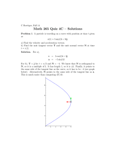 Math 265 Quiz 4C – Solutions