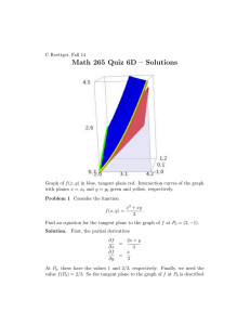 Math 265 Quiz 6D – Solutions