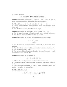 Math 265 Practice Exam 1