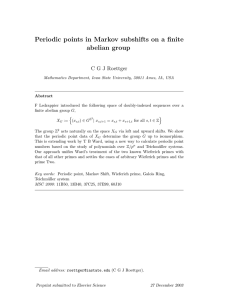 Periodic points in Markov subshifts on a finite abelian group