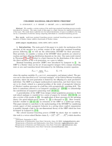 COLORED MAXIMAL BRANCHING PROCESS