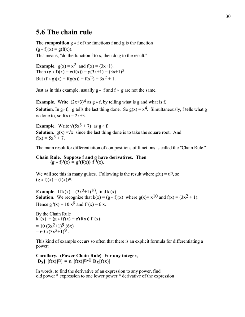 5 6 The Chain Rule