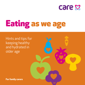 Eating  as we age Hints and tips for
