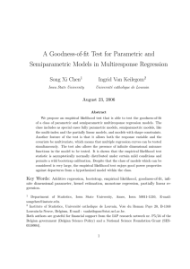 A Goodness-of-fit Test for Parametric and Semiparametric Models in Multiresponse Regression