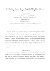 On Bartlett Correction of Empirical Likelihood in the