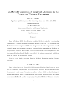 On Bartlett Correction of Empirical Likelihood in the