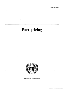 Port  pricing U N IT ED   NATIONS TD/B/C.4/110/Rev.l