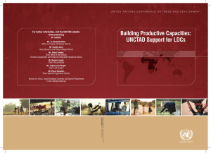 Building Productive Capacities: UNCTAD Support for LDCs www.unctad.org