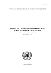 Report of the Trade and Development Board on its TD/B/EX(11)/2