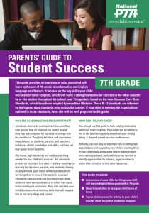 Student Success 7TH GRADE PARENTS’ GUIDE TO