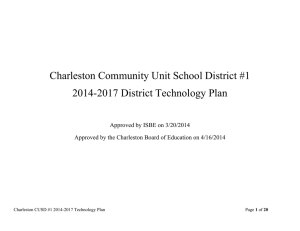 Charleston Community Unit School District #1 2014-2017 District Technology Plan