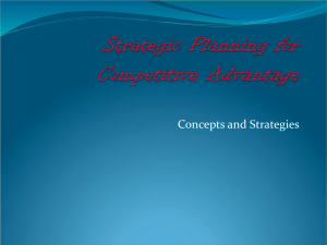 Concepts and Strategies