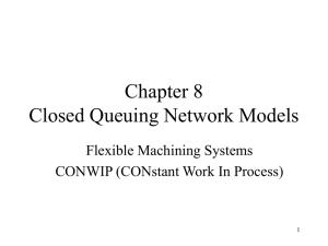 Chapter 8 Closed Queuing Network Models Flexible Machining Systems