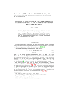 Electronic Journal of Differential Equations, Vol. 2009(2009), No. 161, pp.... ISSN: 1072-6691. URL:  or