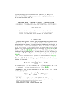 Electronic Journal of Differential Equations, Vol. 2009(2009), No. 18, pp.... ISSN: 1072-6691. URL:  or