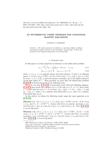 Electronic Journal of Differential Equations, Vol. 2009(2009), No. 20, pp.... ISSN: 1072-6691. URL:  or