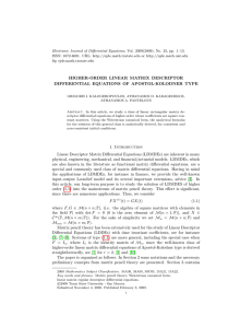 Electronic Journal of Differential Equations, Vol. 2009(2009), No. 25, pp.... ISSN: 1072-6691. URL:  or