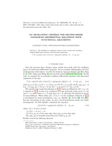 Electronic Journal of Differential Equations, Vol. 2009(2009), No. 30, pp.... ISSN: 1072-6691. URL:  or