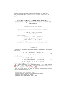 Electronic Journal of Differential Equations, Vol. 2009(2009), No. 94, pp.... ISSN: 1072-6691. URL:  or