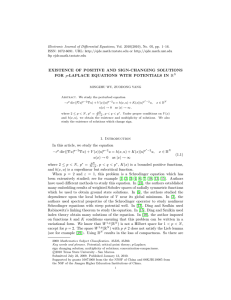 Electronic Journal of Differential Equations, Vol. 2010(2010), No. 05, pp.... ISSN: 1072-6691. URL:  or