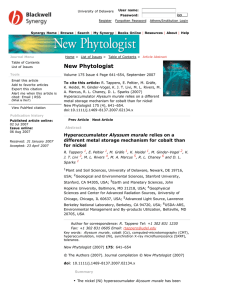 New Phytologist Volume 175 Issue 4 Page 641-654, September 2007