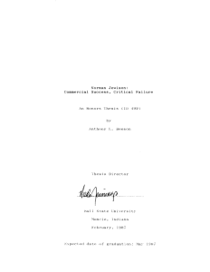 Norman  Jewison: Commercial  Success,  Critical  Failure c199) by