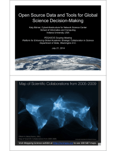 Open Source Data and Tools for Global Science Decision-Making