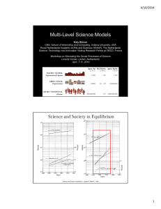 Multi-Level Science Models 4/16/2014