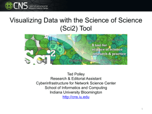 Visualizing Data with the Science of Science (Sci2) Tool