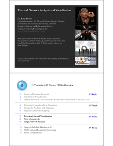Tree and Network Analysis and Visualization