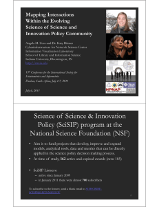 Mapping Interactions Within the Evolving Science of  Science and Innovation Policy Community