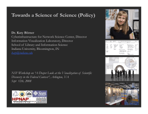 Towards a Science of  Science (Policy)