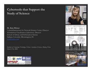 Cybertools that Support the Study of Science
