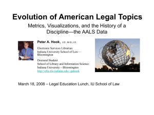 Evolution of American Legal Topics —the AALS Data Discipline