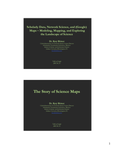 Scholarly Data, Network Science, and (Google) the Landscape of Science